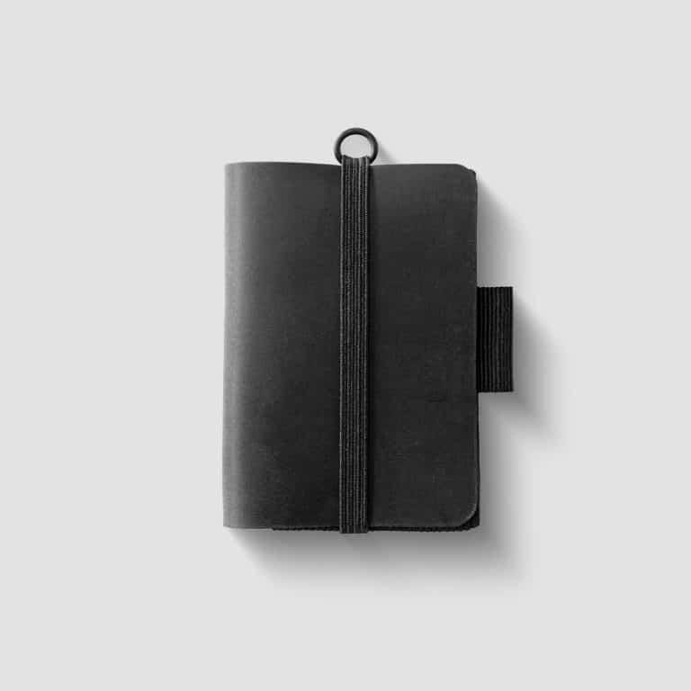 Contemporary minimalist wallet with geometric styling.