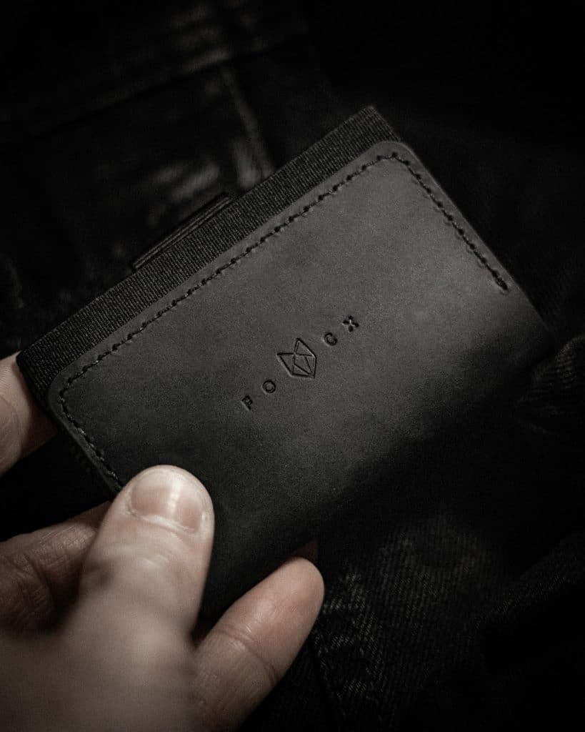 Minimal Wallet, Slim Wallet for men, BLack leather wallet