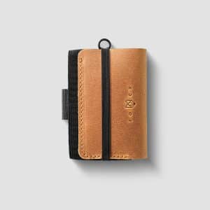 Compact bifold wallet crafted from premium leather.