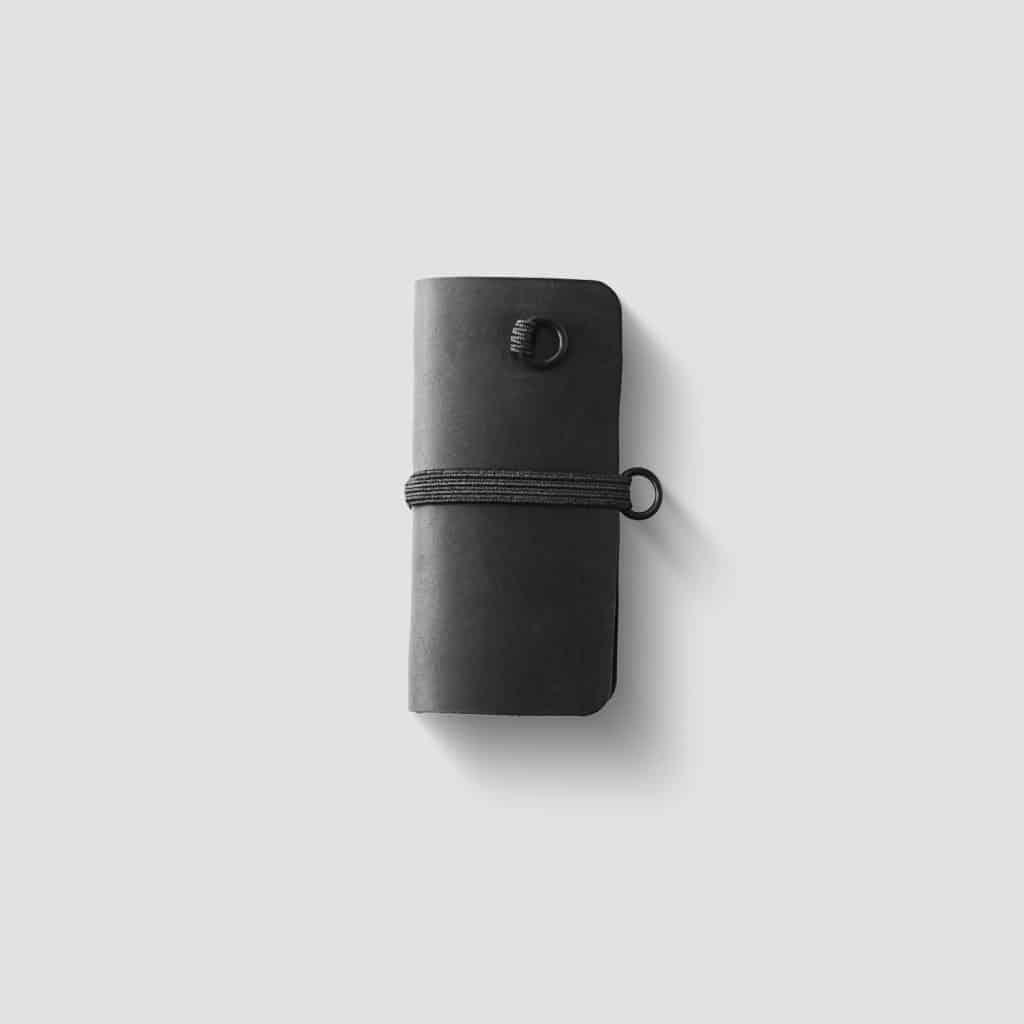 Black Leather Keychain - FOCX