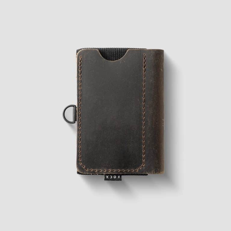 Slim wallet with integrated money clip