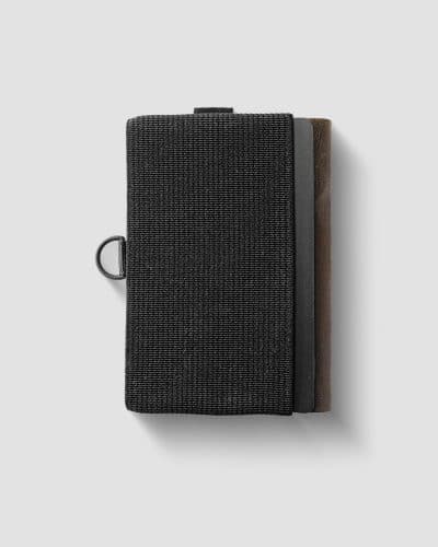 Slim wallet with integrated money clip