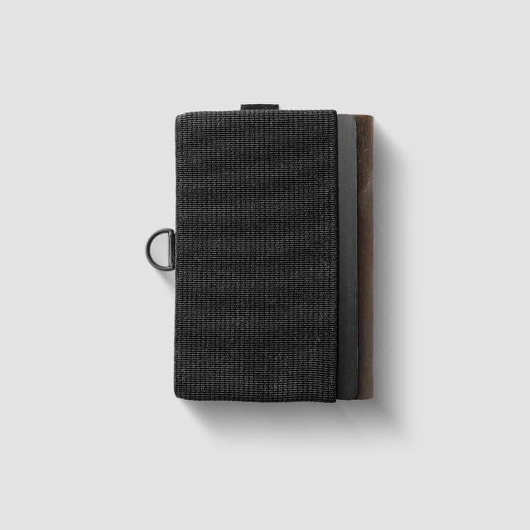 Slim wallet with integrated money clip