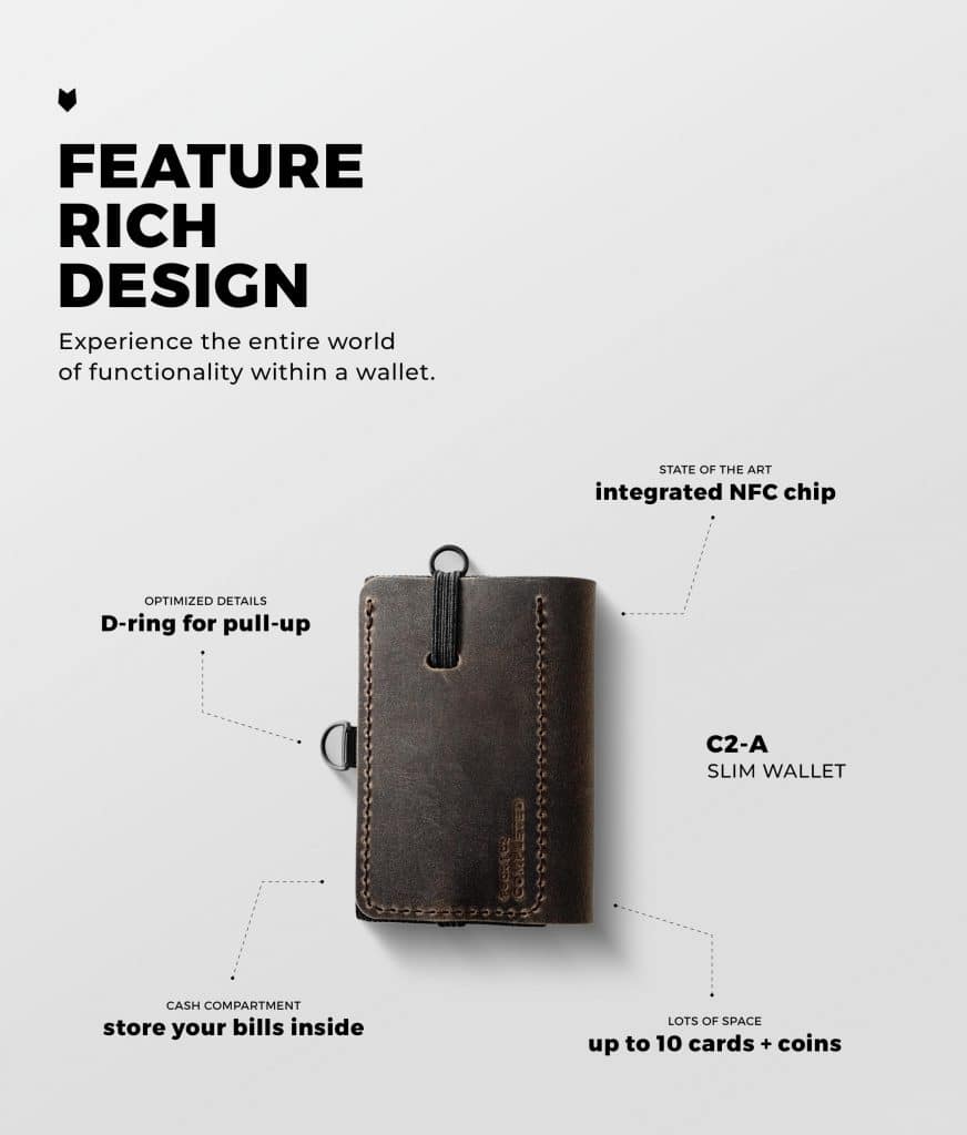 Features of the C2 Advanced Minimal Slim Wallet