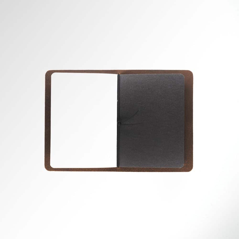 Élégant minimalist portefeuille en cuir noir