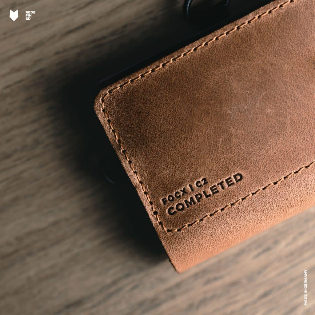 Streamlined leather wallet for modern use