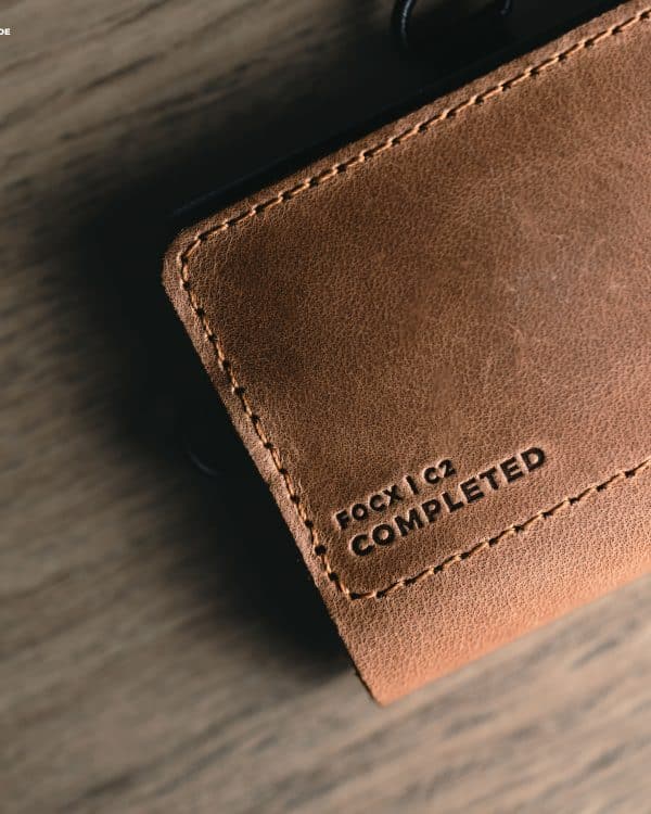 Streamlined leather wallet for modern use