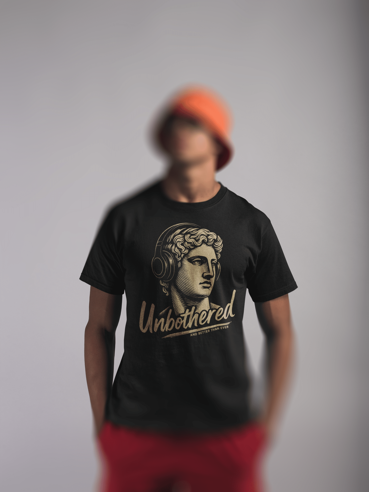 mockup of a man wearing a round neck tee and beach clothing 21081 1 1 - FOCX